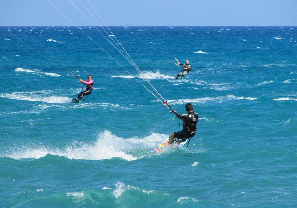 kiteboarding, kite, surf, sport, nature, sea, surfer, active, extreme, wind, kitesurfing, fun, beach, activity, kitesurf, leisure, blue fun